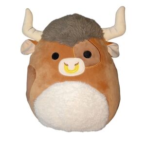 Squishmallow Shep the Brown Spotted Bull 12-inch Plush